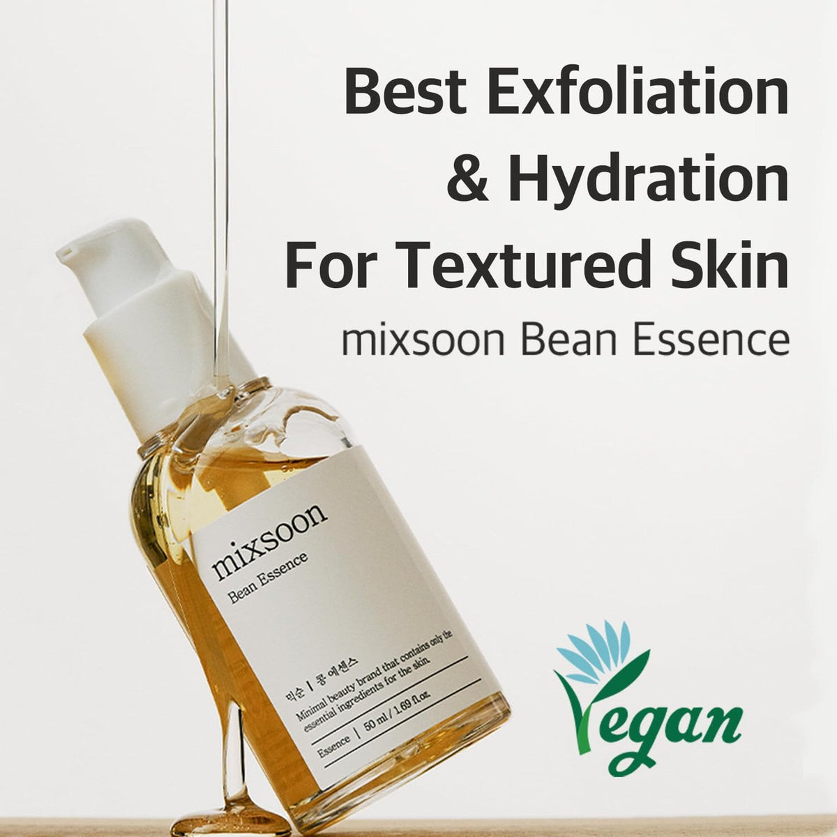 Mixsoon Bean Essence texture on skin